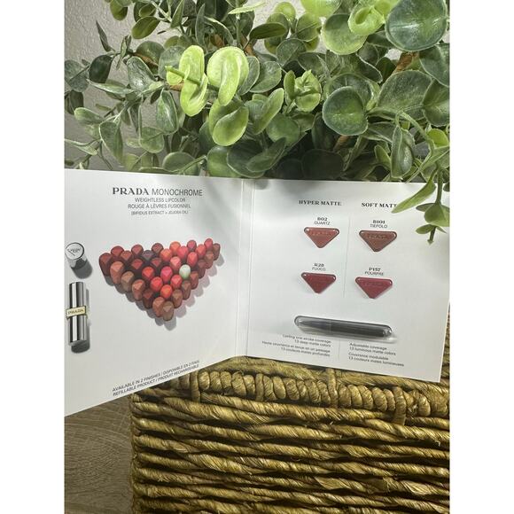 Prada Monochrome Lipcolor 4-Shade Sample Card - Picture 2 of 3